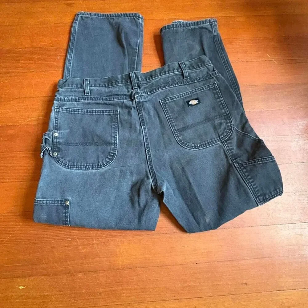 Dickies black cotton carpenter pants size 38x32